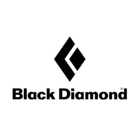 Schwarze Wort Bild Marke von Black Diamond Climbing.