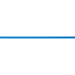Das Bild zeigt eine Beal 5,5mm Dyneema Reepschnur. Die blaue Schnur ist horizontal in Bildmitte zu sehen.