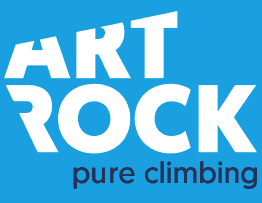 Das Bild zeigt das Logo der Firma Art Rock. Auf hellblauem Grund ist der Schriftzug Art und Rock zu lesen.