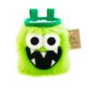 Das Bild zeigt eine grünes Five Toothed Monster Chalk Bag mit großen Augen und aufgerissenem Mund mit fünf Zähnen.