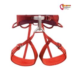 Roter Petzl Adjama Herren Klettergurt von vorne.