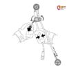 Grafik zur Erklärung der Funktionsweise der Petzl Dual Connect Adjust Selbstsicherungsschlinge.