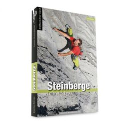 Cover des Kletterführers Loferer und Leonganger Steinberge mit Kletterer in grauer Felsplatte.