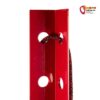Detail eines roten Fixe Climbing Snow Stake mit Reepschnur.