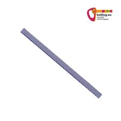 weiss-violette Dyneema Bandschlinge als Meterware und buntes bolting.eu Logo