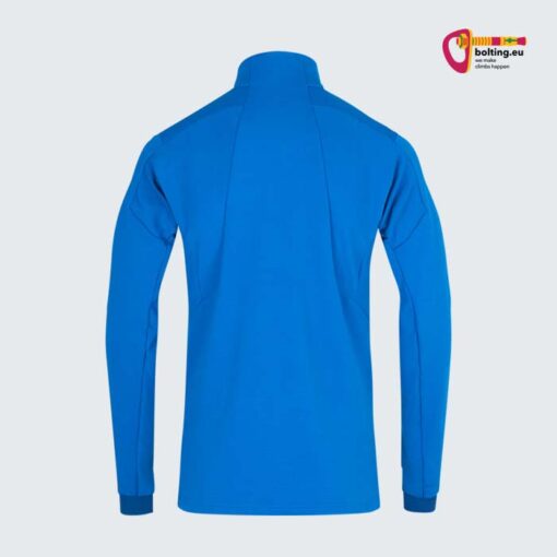 Blaue Black Yak Mid Layer Fleece Jacke Chago Full Zip von der Rückseite.