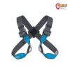 Schwarz blauer Rock Empire Vario Eight Klettersteig Brustgurt auf weißem Quadrat.