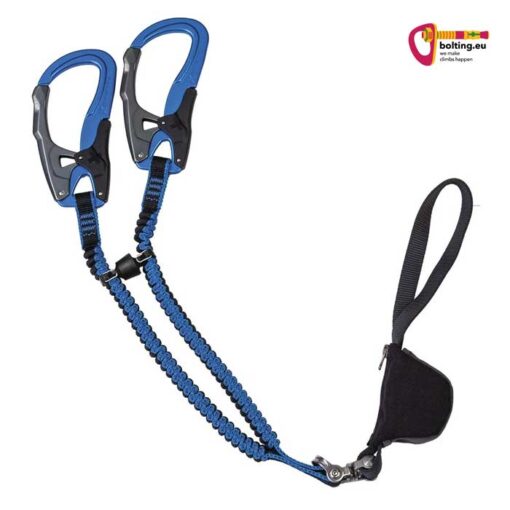 Rock Empire Klettersteigset mit dem geschlossenen Mr. Magnetic Verbindungselement für die Arme.
