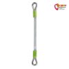 Grau grüne Camp Cable Express für Indoor Kletterwände in 30cm aufrecht in weißem Quadrat.