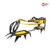 Schwarz gelbes Grivel G12 Steigeisen mit New Classic Evo Bindung auf weißem Quadrat.