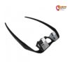 Schwarze Metolius Upshot Belay Glasses Sicherungsbrille für Brillenträger vor weißem Hintergrund.