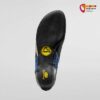 Schwarze Sohle eines La Sportiva Damen Kletterschuhs von unten.