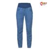 Blaue Rafiki Chain Damen Jeans Kletterhose von der Vorderseite auf weißem Hintergrund.