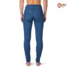 Modell mit freiem Oberkörper von der Rückseite und Rafiki Evo Lady Jeggings Stretch Kletterhose auf weißem Hintergrund.