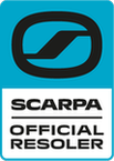 Offizielles Kletterschuh Besohlung Partner Logo von Scarpa.
