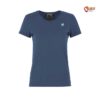 Blaues E9 Marilyn biobaumwolle Klettershirt für Damen von vorne