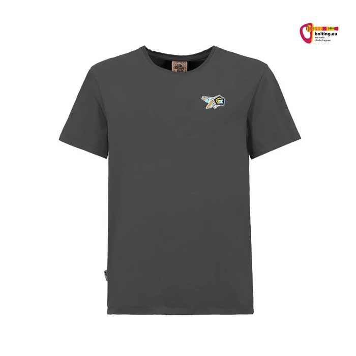 Vorderseite eines E9 Onemove Herren Kletter T Shirts in Farbe ash vor weißem Hintergrund.