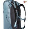 Tragesystem eines Blue Ice Rucksack mit Trinksystem.