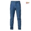 Blaue Kletterhose Jeans Herren Rafiki Crimp von der Vorderseite.