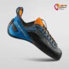 Blau schwarzer La Sportiva Finale Herren Allround Kletterschuh von der Seite.