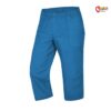 Hellblaue Ocun Jaws 3/4 Kletterhose von der Seite.