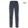 Schwarze Rafiki Asis Damen Denim Kletterhose von vorne.