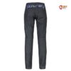 Schwarze Rafiki Asis Damen Denim Kletterhose von hinten.