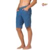 Blaue Rafiki Beta Jeans Klettershort für Männer von der Seite.
