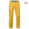 Gelbe Rafiki Runout Kletterhose von vorne.