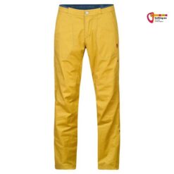 Gelbe Rafiki Runout Kletterhose von vorne.