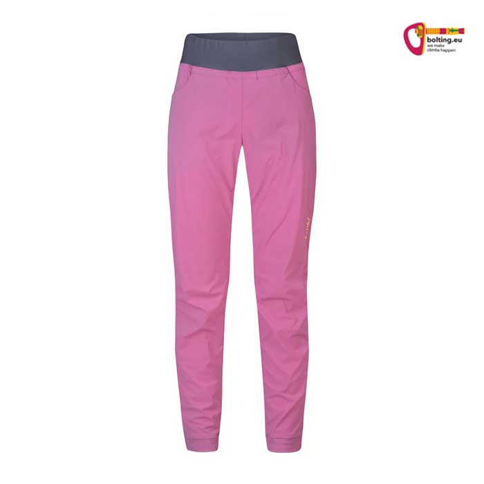 Rose Damen Sommer Kletterhose von vorne mit grauem Bund.