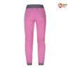 Rose Damen Sommer Kletterhose von hinten mit grauem Bund.