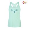 Mint farbenes Rafiki Babsi LT Damen Kletter Tank Top von der Vorderseite vor weißem Hintergrund.