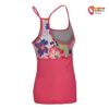Rosa Ocun Arista Top Klettertop von der Seite mit Blumenmuster.