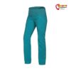 Türkise Ocun Noya Pant Damen Kletterhose schräg von der Vorderseite vor weißem Hintergrund.