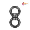 Schwarzer Climbing Technology Twister Swivel gerade im Bild.