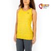 Modell mit gelbem E9 Kletter Tank Top für Damen von der Vorderseite.