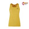 Gelbes E9 Milvia Damen Kletter Tank Top von der Vorderseite.