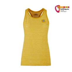 Gelbes E9 Milvia Damen Kletter Tank Top von der Vorderseite.