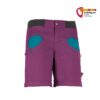 Violette E9 Damen Klettershort von der Vorderseite.