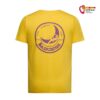 Rückseite des gelben La Sportiva Climbing on the Moon T Shirt M mit Retro Logo.