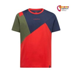 Mehrfärbiges La Sportiva Dude T Shirt M von der Rückseite.