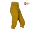 Gelbe Ocun Noya Shorts Damen 3/4 Kletterhose von der Seite.