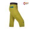 Grell grüne 3/4 Kletterhose von Ocun von der Seite.