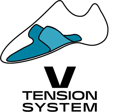 Scarpa V Tension System Logo.