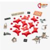 YY Vertical Kletter Magneten Set Speed in rot mit Stickern.