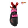 Schwarz pinker La Sportiva Tarantula Boulder Woman Anfänger Kletterschuh von direkt vorne.