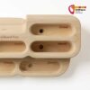 Rechte Seite des YY VerticalBoard First Holz Hangboards.