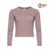 Rosafarbener Chillaz Gröden Flower Mountain Damen Kletterpulli von vorne.