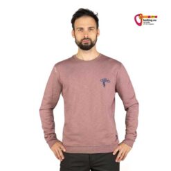 Schwarzhaariges Modell mit rosa Chillaz Hokkaido Ropes Kletter Longsleeve von vorne.